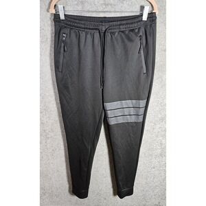 Public Record Rec Pull On Roger Tech Jogger Pants Mens Size M Black Gray Pockets